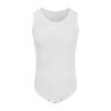 Drylife Cotton Sleeveless Bodysuit - White - Large 