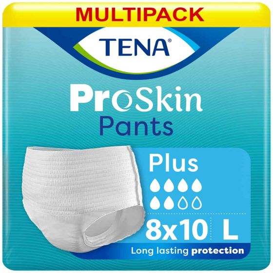 TENA ProSkin Pants Plus - Large - Case - 8 Packs of 10