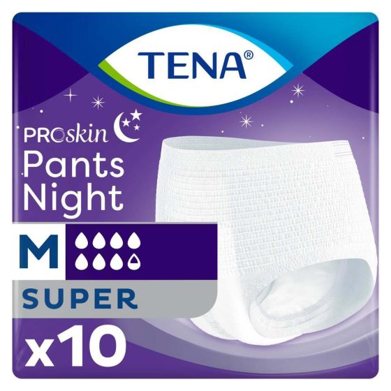TENA ProSkin Pants Night Super - Medium - Pack of 10