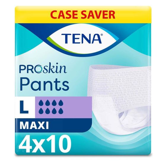 TENA Pants Maxi - Large - Case - 4 Packs of 10 