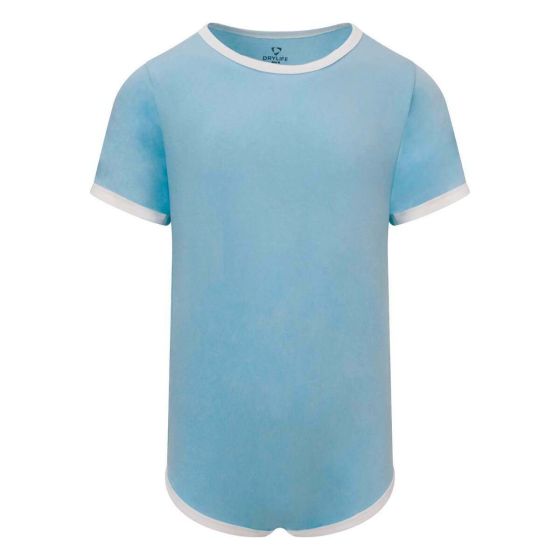 Drylife Short-Sleeved Bodysuit - Pastel Blue 