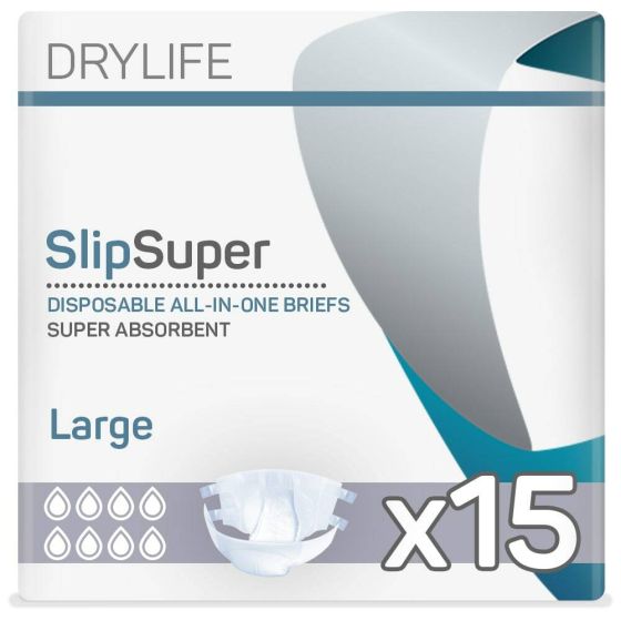 Drylife Slip Super (PE Backed) - Large - Pack of 15 