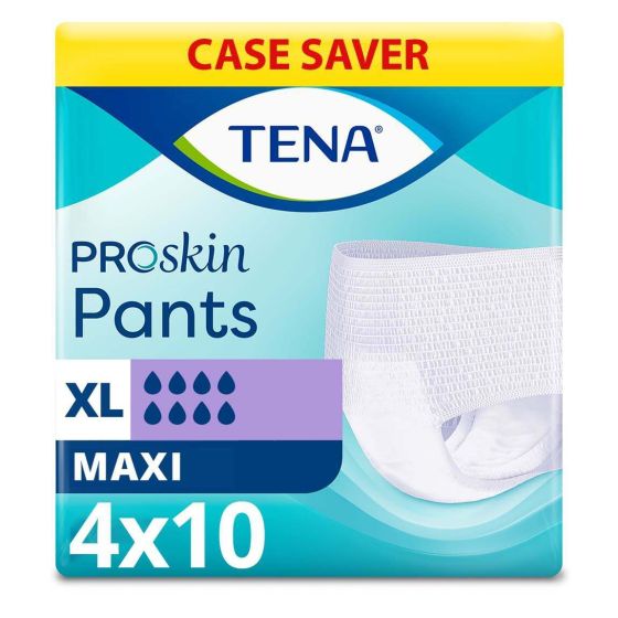 TENA Pants Maxi - Extra Large - Case - 4 Packs of 10 