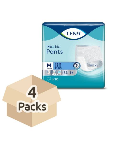 TENA ProSkin Pants Plus - Medium - Case - 4 Packs of 10 