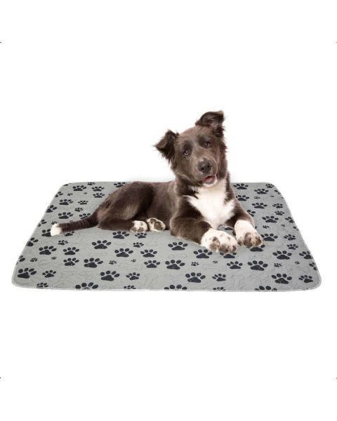 Drylife Washable Puppy Training Pads - 80cm x 90cm - Grey 