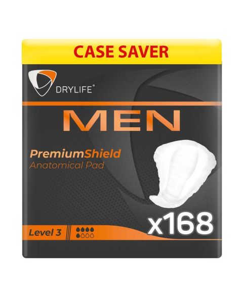 Drylife Men Premium Shield - Level 3 - Case - 12 Packs of 14 
