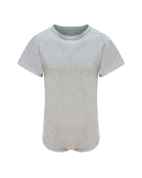 Drylife Cotton Short-Sleeved Bodysuit - Grey - Large 
