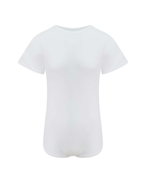 Drylife Cotton Short-Sleeved Bodysuit - White - Large 
