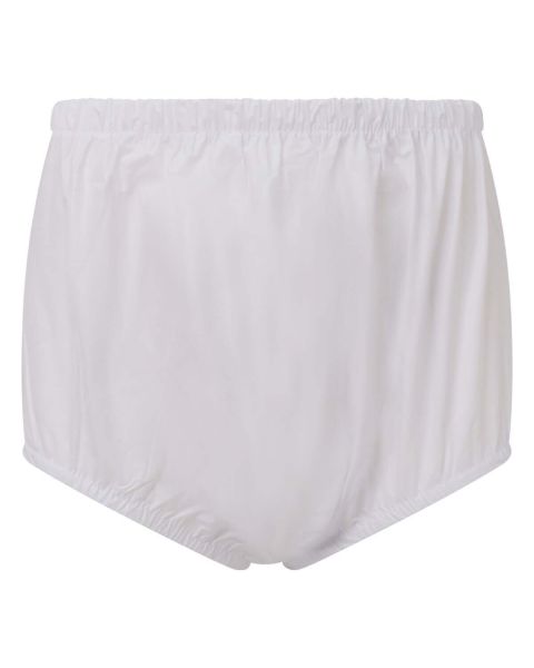 Drylife Premium Plastic Pants With Wide Waistband - White - Medium 