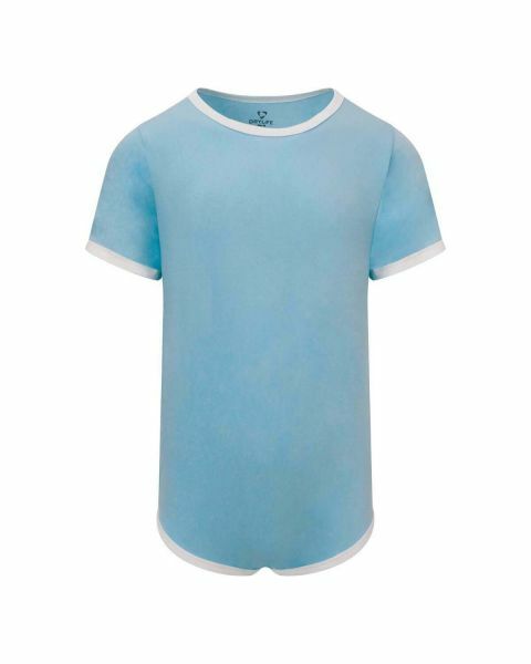 Drylife Cotton Bodysuit - Pastel Blue - XX-Large 