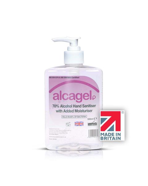 Vanguard Alcagel - 70% Alcohol Antibacterial Hand Sanitiser Gel - 500ml 