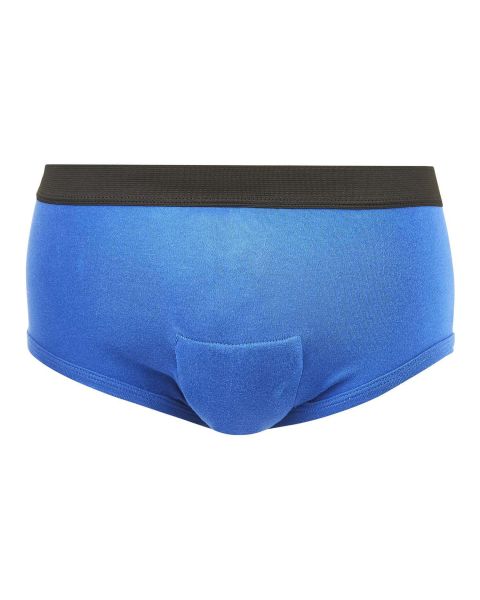 Drylife Male Washable Incontinence Pouch Pants - Blue - Medium 