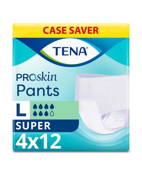 TENA Pants Super - Large - Case - 4 Packs of 12 