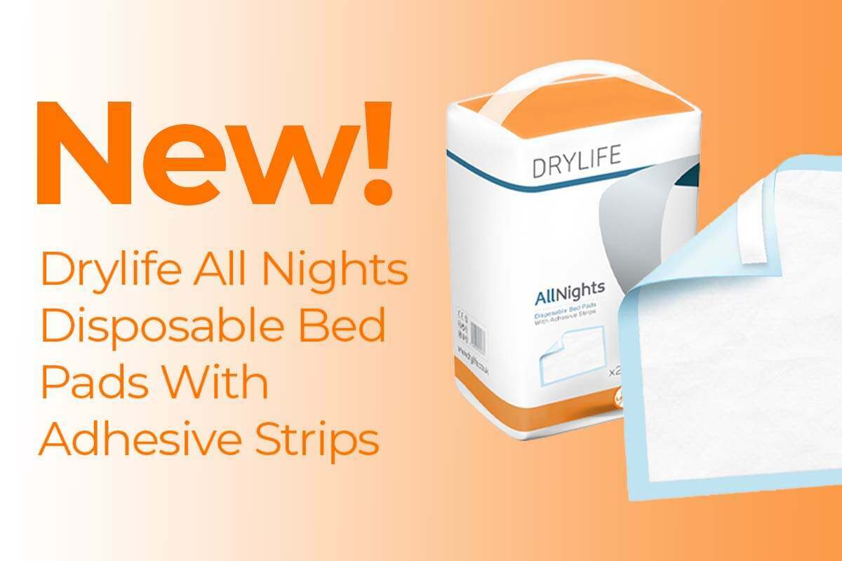 Brand New - All Nights Disposable Bed Pads with Adhesive Strips